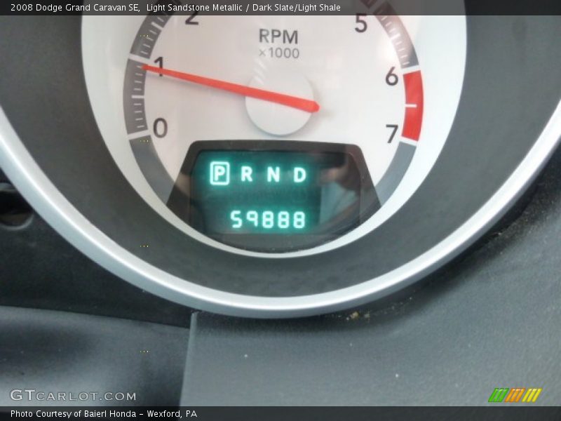 Light Sandstone Metallic / Dark Slate/Light Shale 2008 Dodge Grand Caravan SE