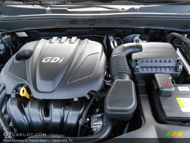 Midnight Black / Gray 2013 Hyundai Sonata GLS