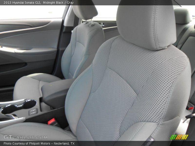 Midnight Black / Gray 2013 Hyundai Sonata GLS