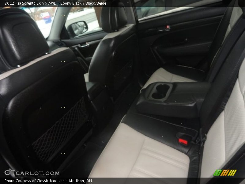 Ebony Black / Black/Beige 2012 Kia Sorento SX V6 AWD