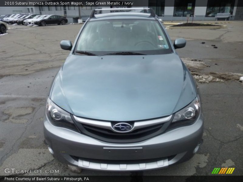 Sage Green Metallic / Ivory 2010 Subaru Impreza Outback Sport Wagon
