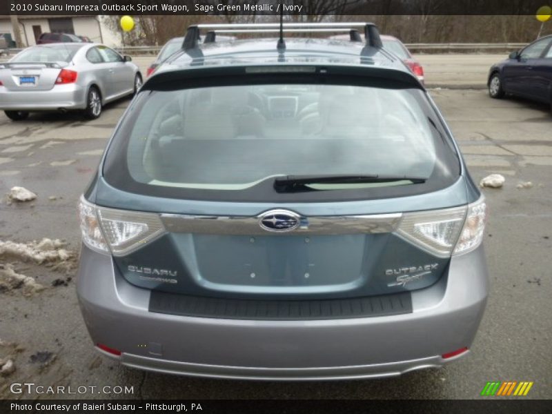 Sage Green Metallic / Ivory 2010 Subaru Impreza Outback Sport Wagon