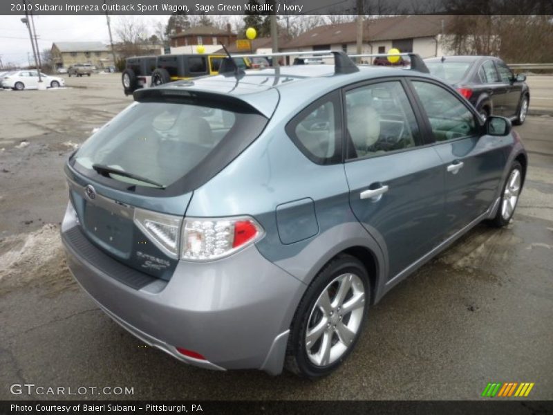 Sage Green Metallic / Ivory 2010 Subaru Impreza Outback Sport Wagon