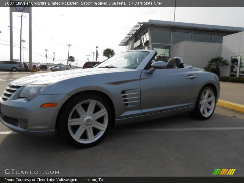 Sapphire Silver Blue Metallic / Dark Slate Gray 2007 Chrysler Crossfire Limited Roadster