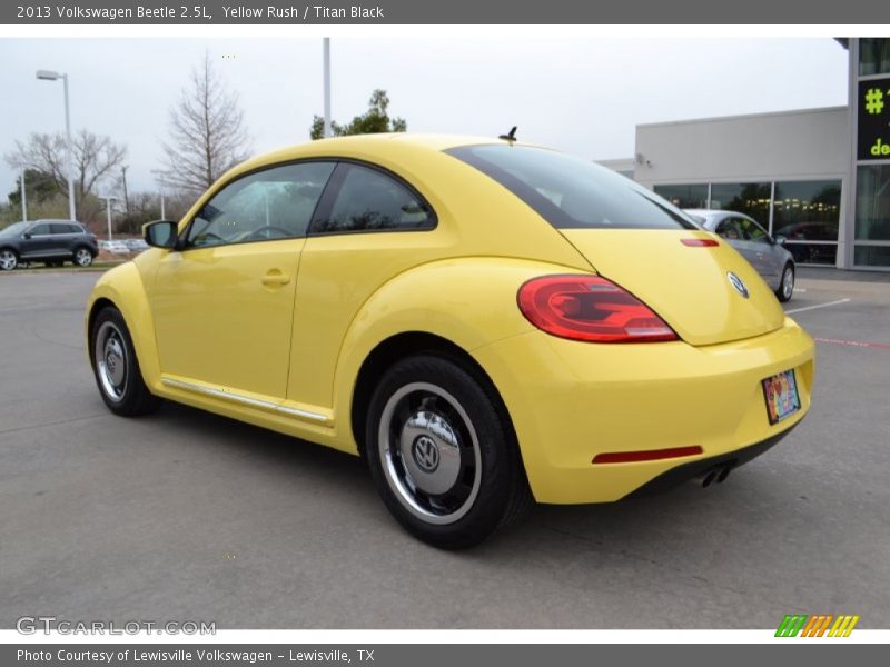 Yellow Rush / Titan Black 2013 Volkswagen Beetle 2.5L