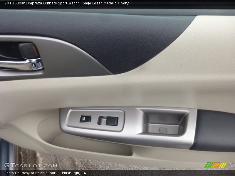 Sage Green Metallic / Ivory 2010 Subaru Impreza Outback Sport Wagon