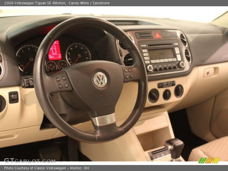 Candy White / Sandstone 2009 Volkswagen Tiguan SE 4Motion