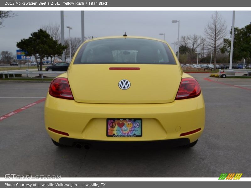 Yellow Rush / Titan Black 2013 Volkswagen Beetle 2.5L