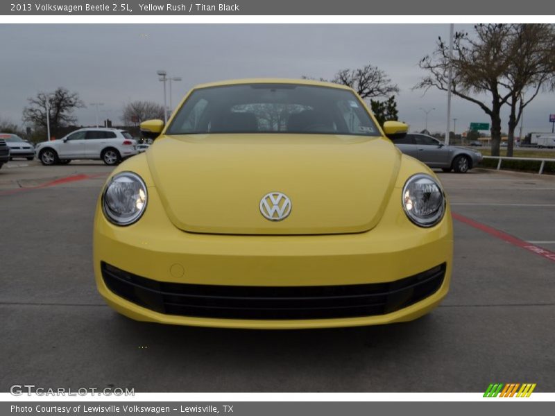 Yellow Rush / Titan Black 2013 Volkswagen Beetle 2.5L