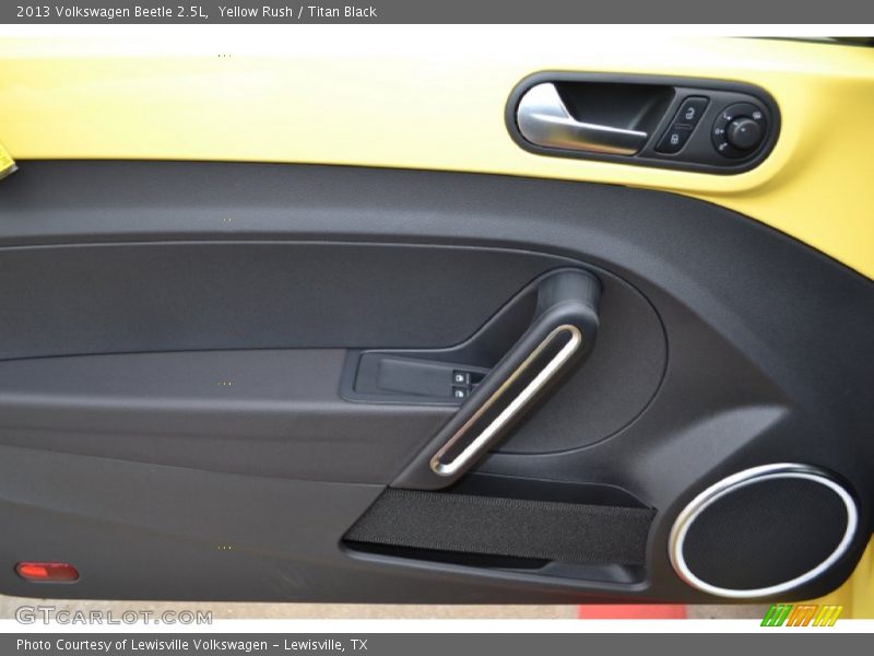 Yellow Rush / Titan Black 2013 Volkswagen Beetle 2.5L
