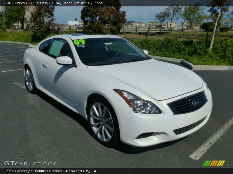 Moonlight White / Stone 2009 Infiniti G 37 Journey Coupe