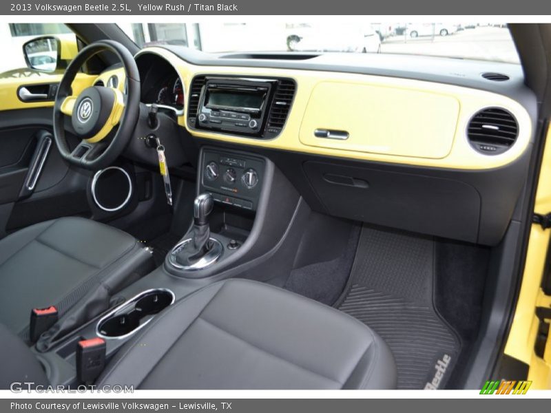 Yellow Rush / Titan Black 2013 Volkswagen Beetle 2.5L