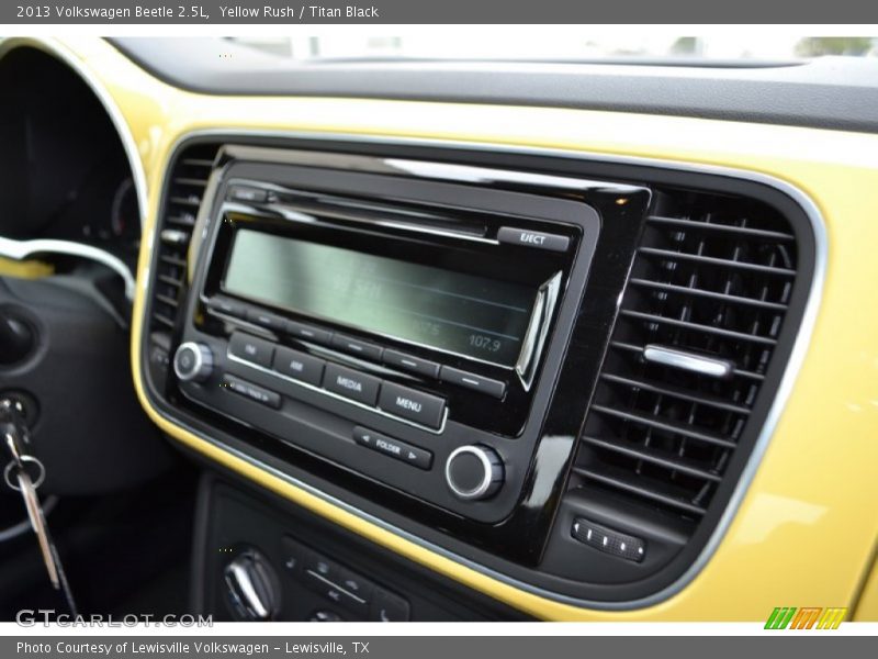 Yellow Rush / Titan Black 2013 Volkswagen Beetle 2.5L