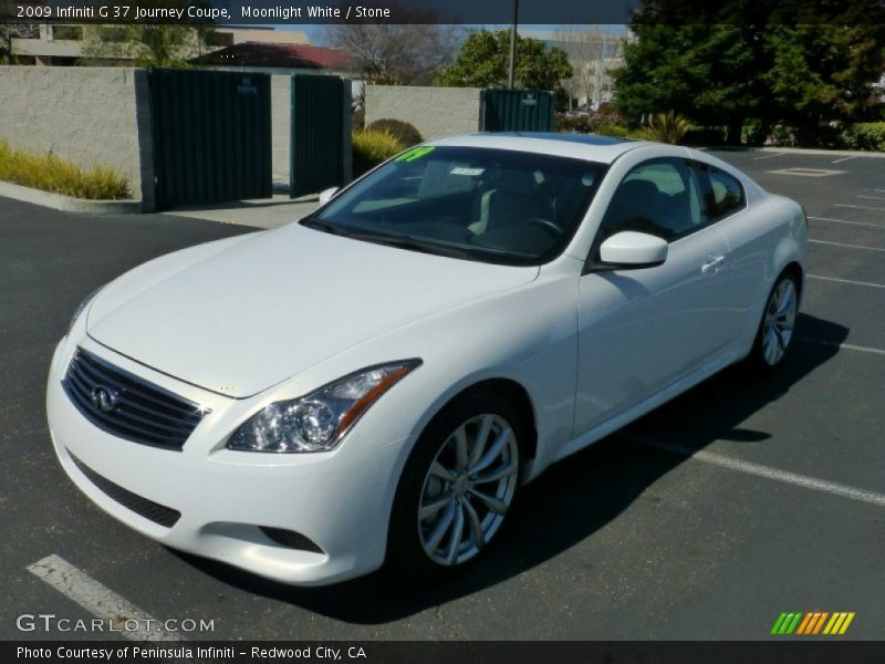 Moonlight White / Stone 2009 Infiniti G 37 Journey Coupe
