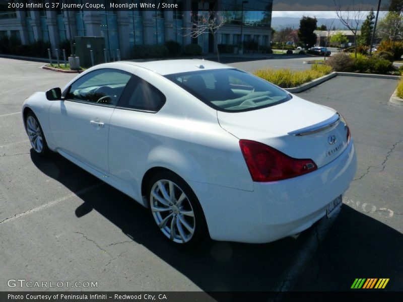Moonlight White / Stone 2009 Infiniti G 37 Journey Coupe