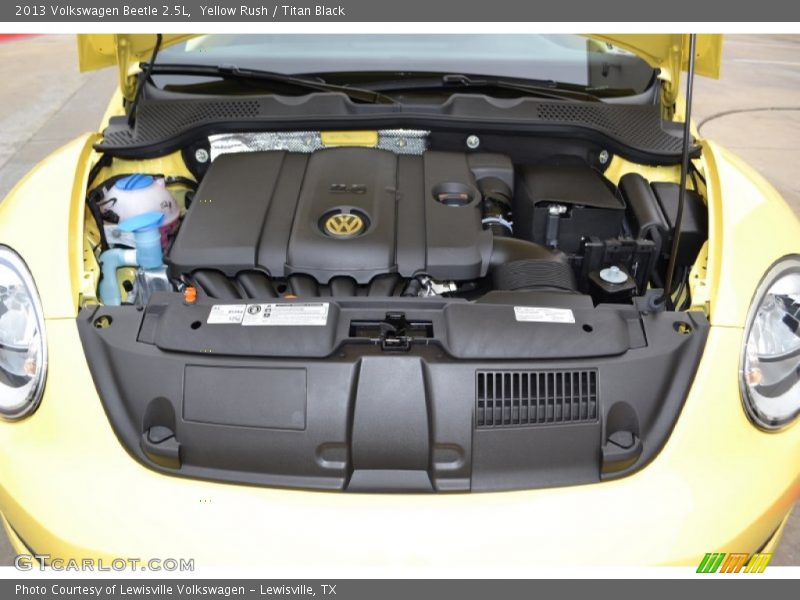 Yellow Rush / Titan Black 2013 Volkswagen Beetle 2.5L