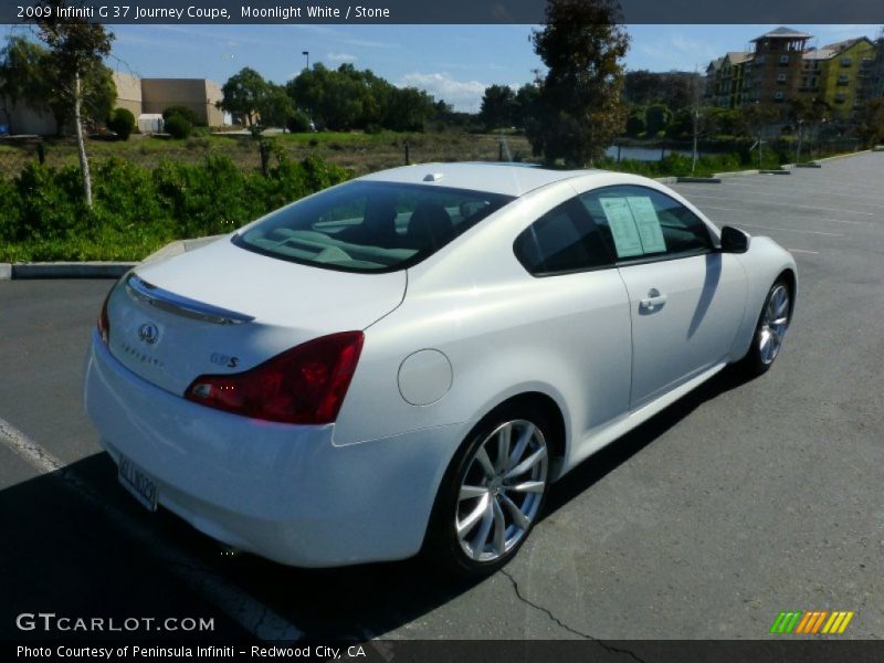 Moonlight White / Stone 2009 Infiniti G 37 Journey Coupe