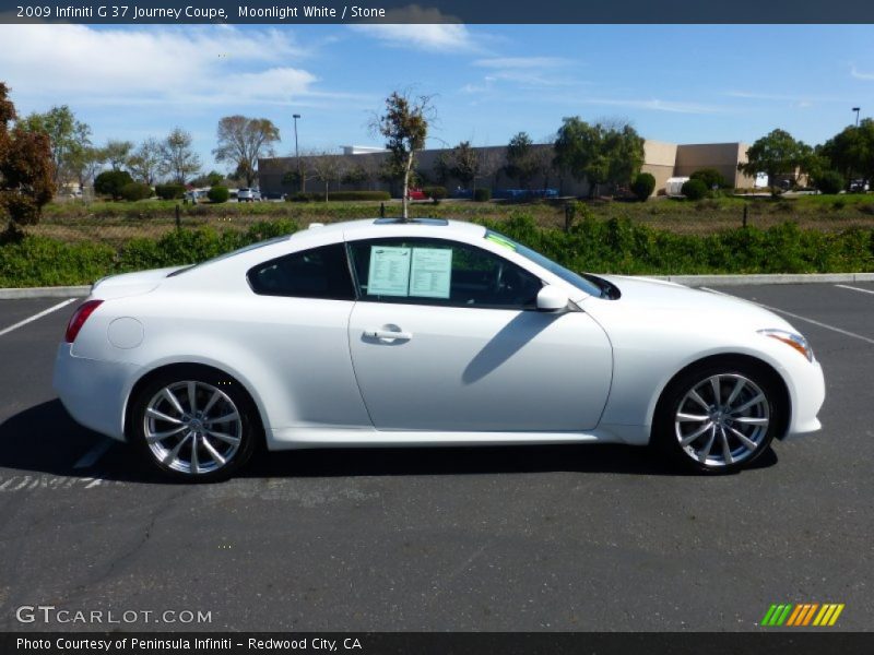 Moonlight White / Stone 2009 Infiniti G 37 Journey Coupe