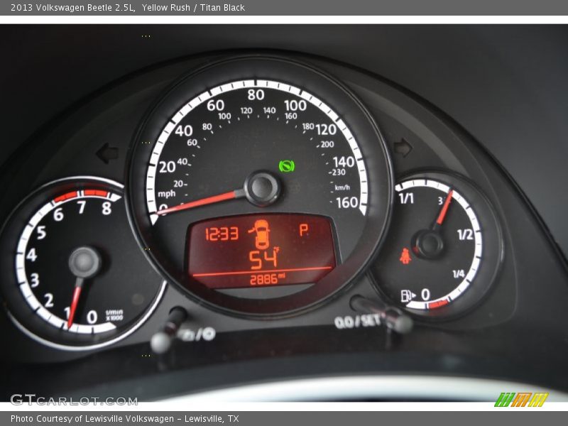 Yellow Rush / Titan Black 2013 Volkswagen Beetle 2.5L
