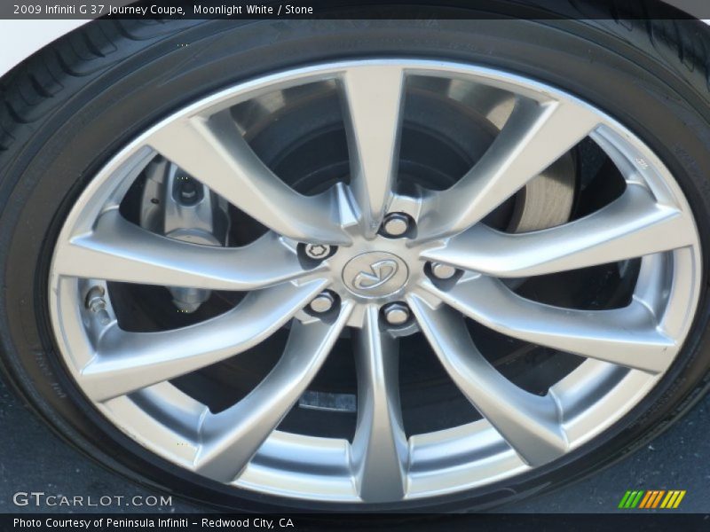 Moonlight White / Stone 2009 Infiniti G 37 Journey Coupe