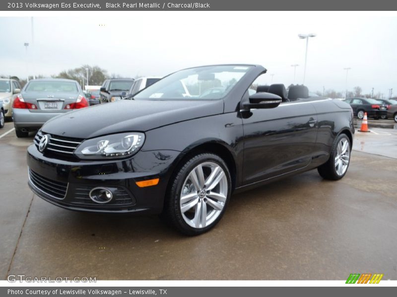 Black Pearl Metallic / Charcoal/Black 2013 Volkswagen Eos Executive