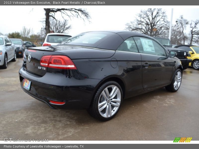 Black Pearl Metallic / Charcoal/Black 2013 Volkswagen Eos Executive