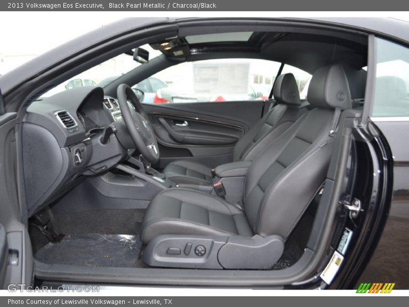 Black Pearl Metallic / Charcoal/Black 2013 Volkswagen Eos Executive