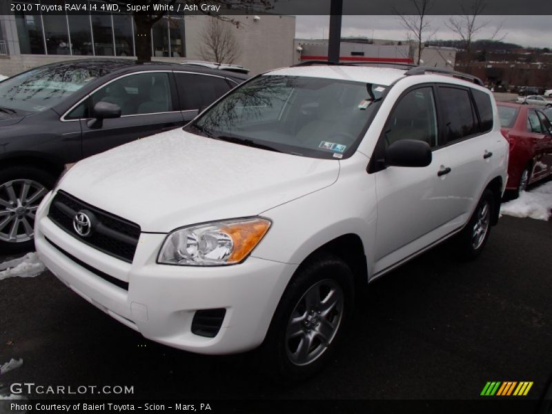 Super White / Ash Gray 2010 Toyota RAV4 I4 4WD