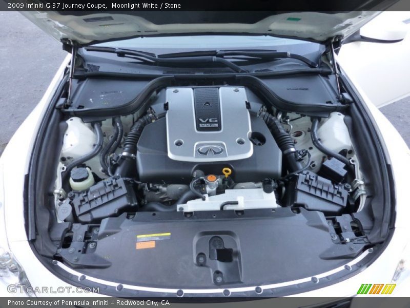 Moonlight White / Stone 2009 Infiniti G 37 Journey Coupe