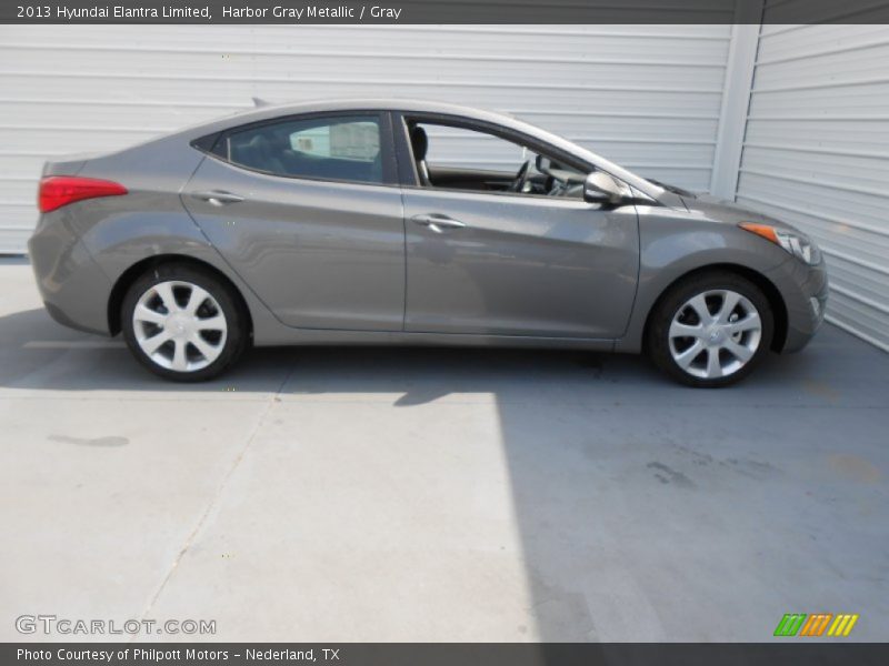 Harbor Gray Metallic / Gray 2013 Hyundai Elantra Limited