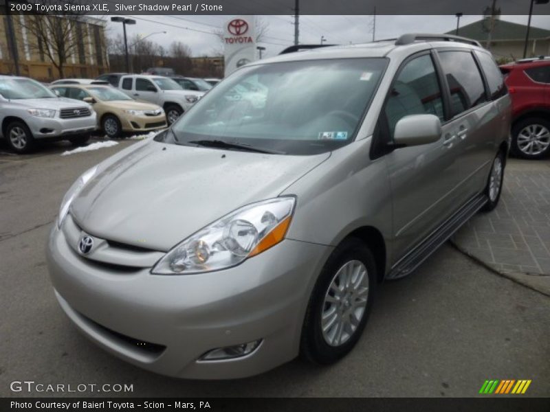 Silver Shadow Pearl / Stone 2009 Toyota Sienna XLE