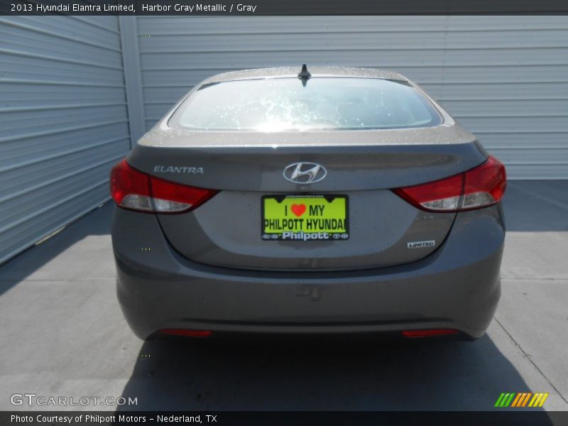 Harbor Gray Metallic / Gray 2013 Hyundai Elantra Limited
