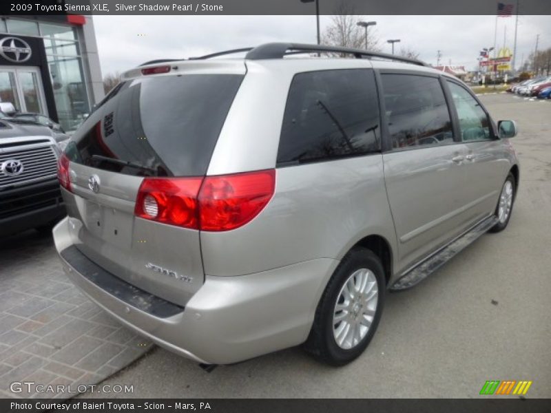 Silver Shadow Pearl / Stone 2009 Toyota Sienna XLE