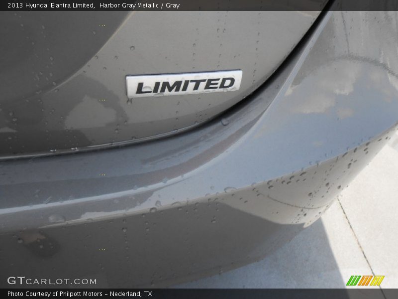 Harbor Gray Metallic / Gray 2013 Hyundai Elantra Limited