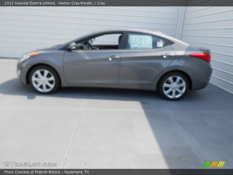 Harbor Gray Metallic / Gray 2013 Hyundai Elantra Limited