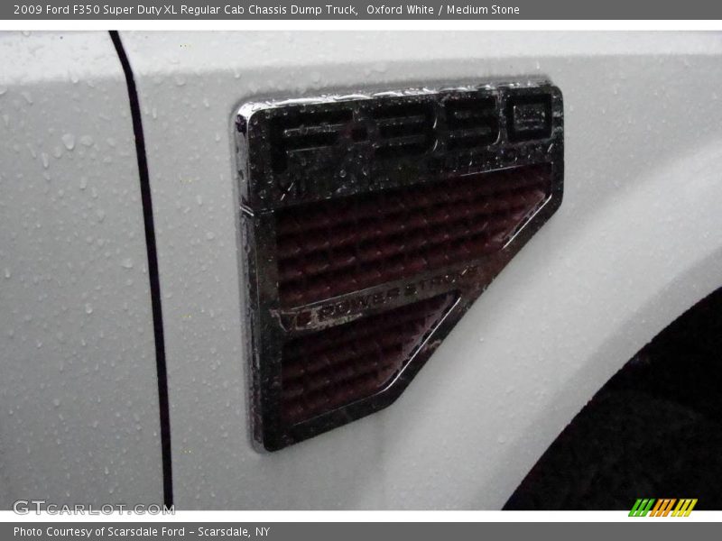 Oxford White / Medium Stone 2009 Ford F350 Super Duty XL Regular Cab Chassis Dump Truck