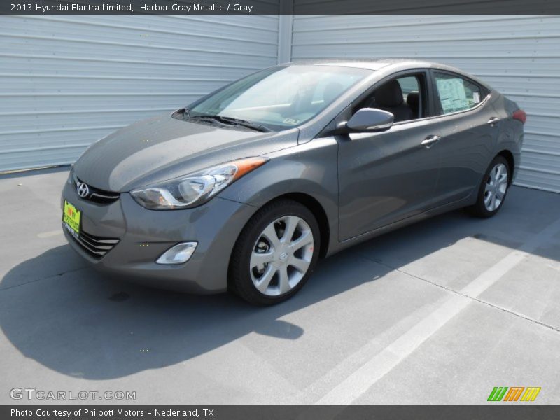 Harbor Gray Metallic / Gray 2013 Hyundai Elantra Limited