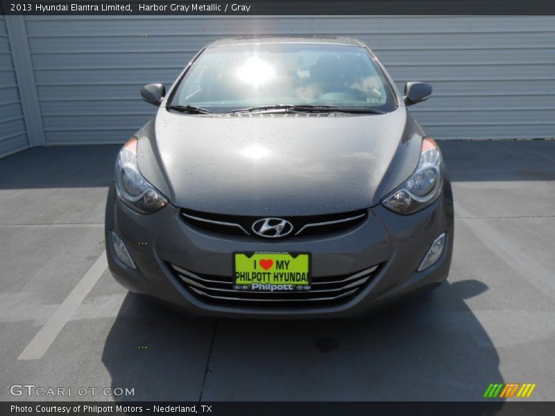 Harbor Gray Metallic / Gray 2013 Hyundai Elantra Limited