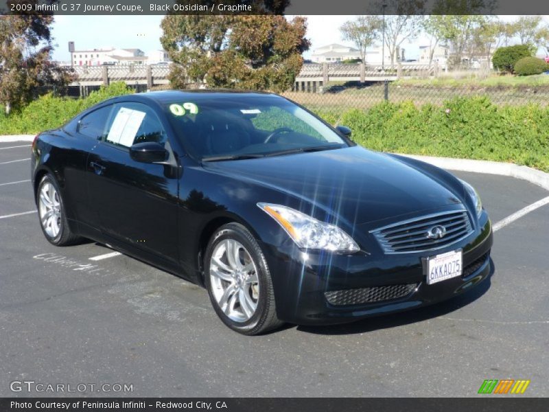 Black Obsidian / Graphite 2009 Infiniti G 37 Journey Coupe