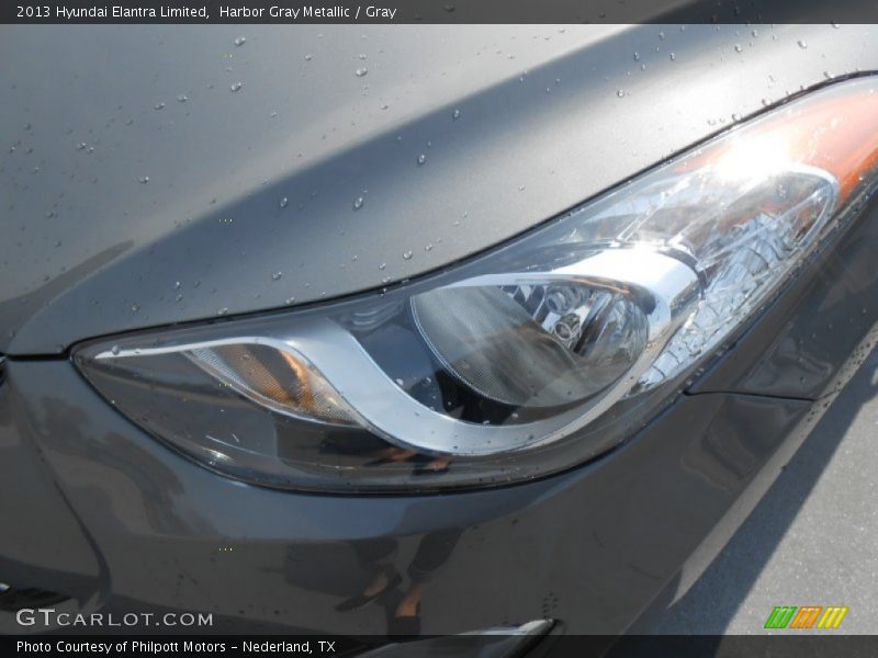Harbor Gray Metallic / Gray 2013 Hyundai Elantra Limited