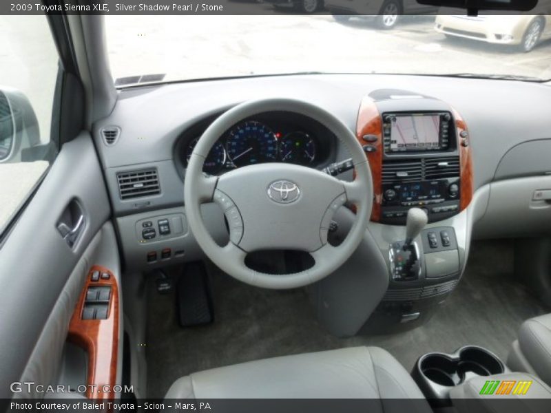 Silver Shadow Pearl / Stone 2009 Toyota Sienna XLE
