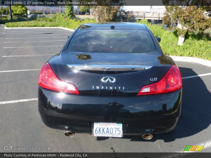 Black Obsidian / Graphite 2009 Infiniti G 37 Journey Coupe