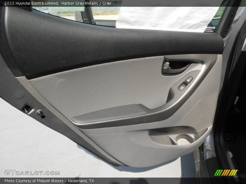 Harbor Gray Metallic / Gray 2013 Hyundai Elantra Limited