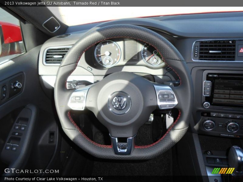 Tornado Red / Titan Black 2013 Volkswagen Jetta GLI Autobahn