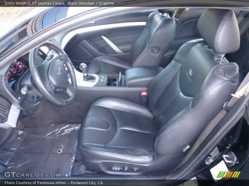 Black Obsidian / Graphite 2009 Infiniti G 37 Journey Coupe