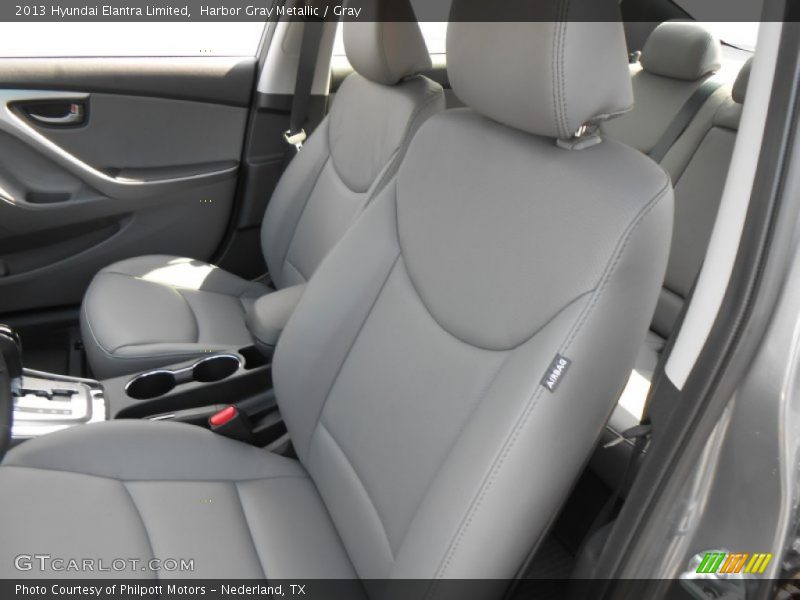 Harbor Gray Metallic / Gray 2013 Hyundai Elantra Limited