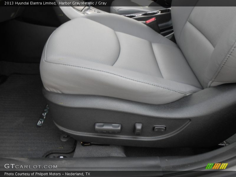 Harbor Gray Metallic / Gray 2013 Hyundai Elantra Limited