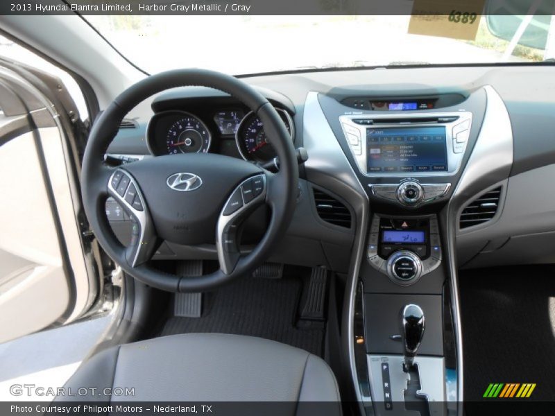 Harbor Gray Metallic / Gray 2013 Hyundai Elantra Limited