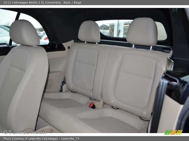 Rear Seat of 2013 Beetle 2.5L Convertible