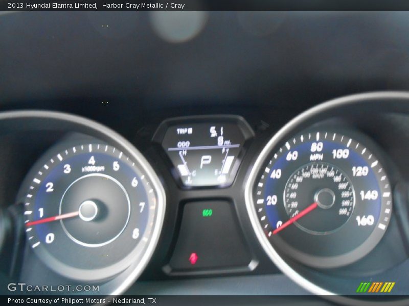 Harbor Gray Metallic / Gray 2013 Hyundai Elantra Limited